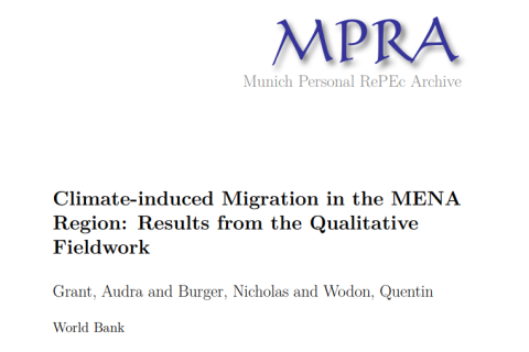 climate-induced migration in the MENA region cover