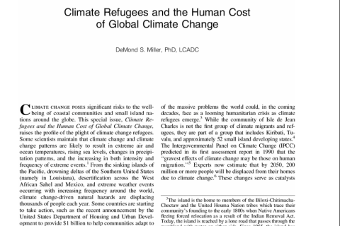 Climate Refugees and the Human Cost of Global Climate Change