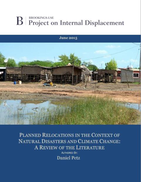 Planned relocations in the context of natural disasters and climate change: A review of the literature
