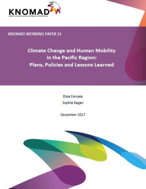 Climate Change and Human Mobility in the Pacific Region: Plans, Policies and Lessons Learned