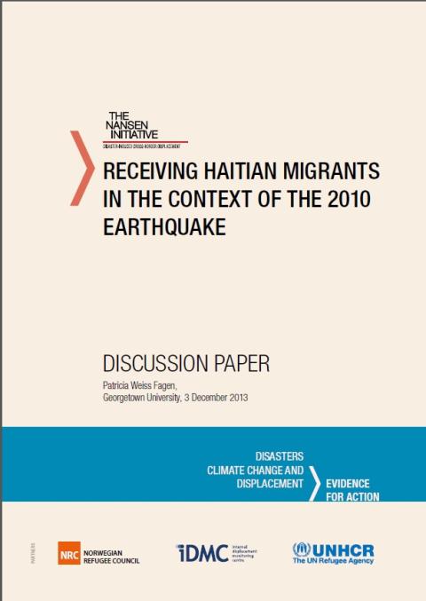 Receiving Haitian Migrants in the Context of the 2010 Earthquake